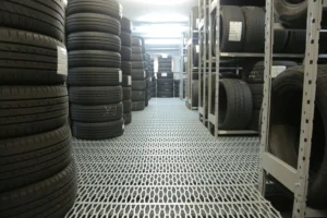 Tyre storage room