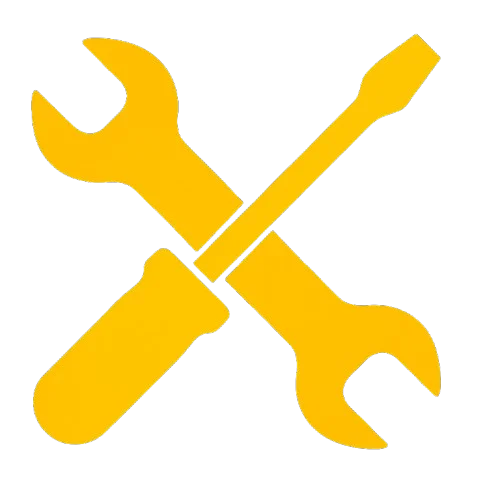cross_of_tools_icon – eurotyrescoalville.co.uk Spanner and screw driver in a cross shape
